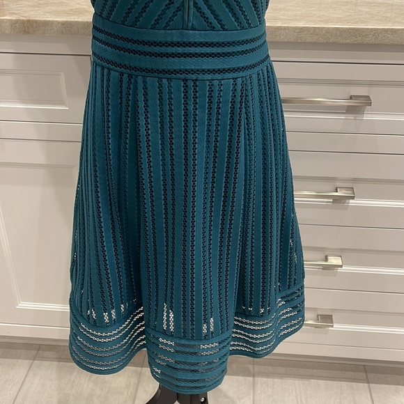 J. Crew teal fit and flare dress - Picture 3 of 8
